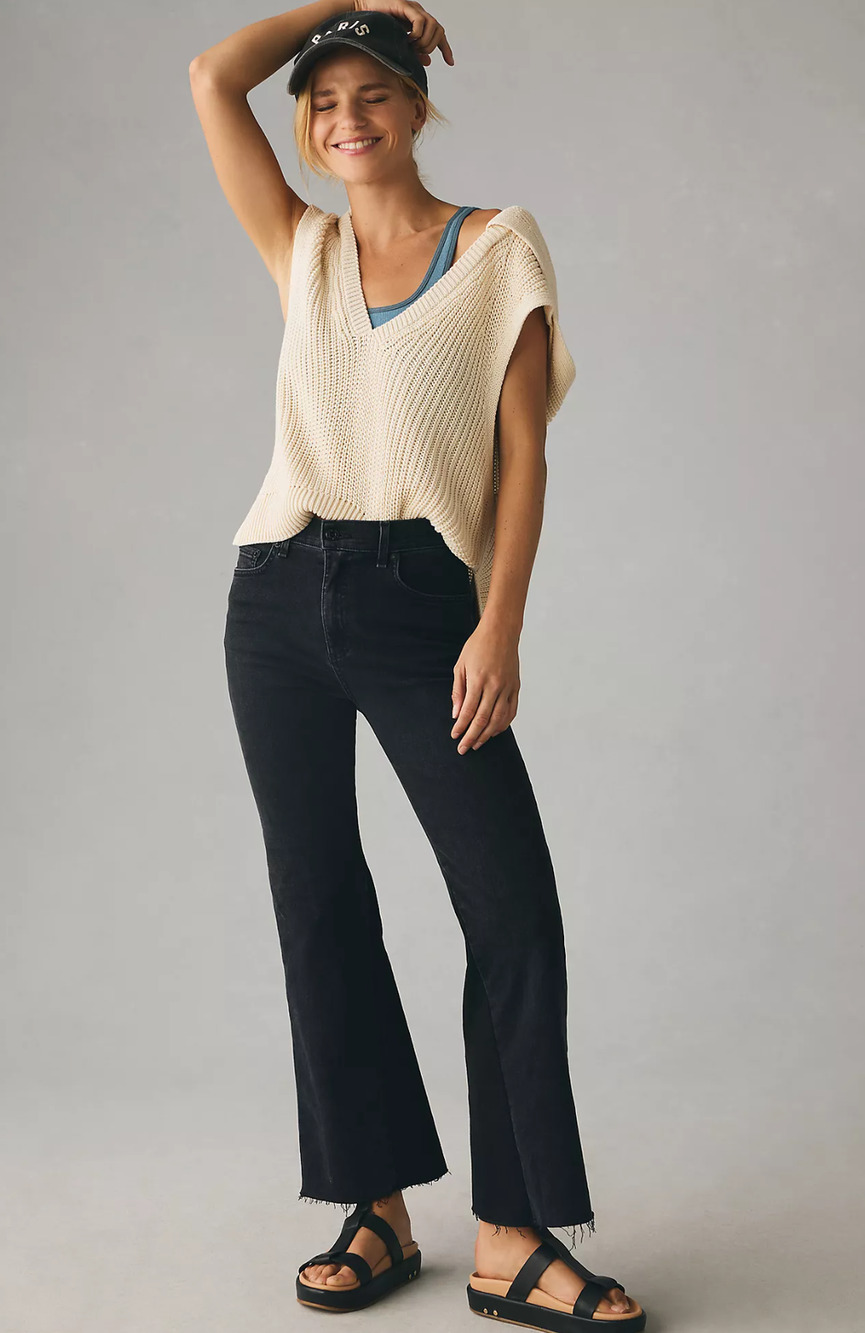 NWT ASKK NY The Geek High-Rise Black Ankle Jeans - 31 waist